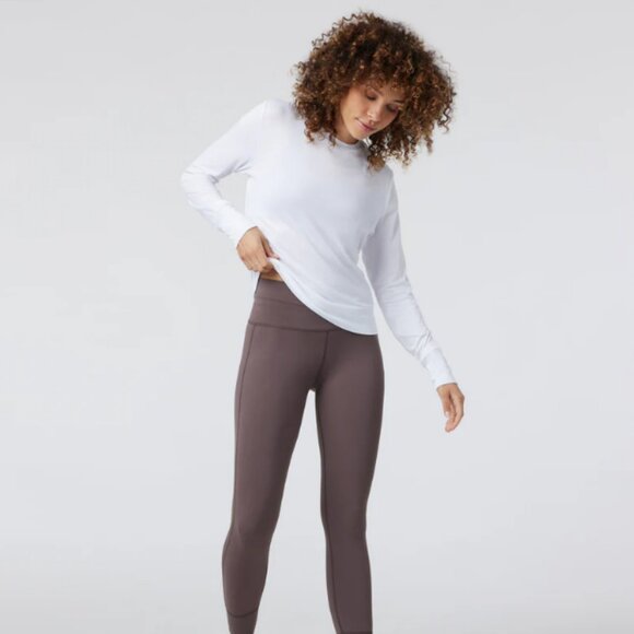 Vuori Women’s Daydream Crewneck White Top – Size S, Soft Lightweight Essential - Picture 7 of 7